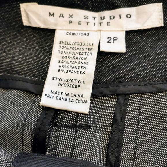 Max Studio Dress Pants, Charcoal Grey - Picture 3 of 3